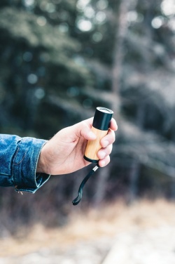 Logo trade promotional item photo of: Bamboo and RCS certfied recycled plastic torch